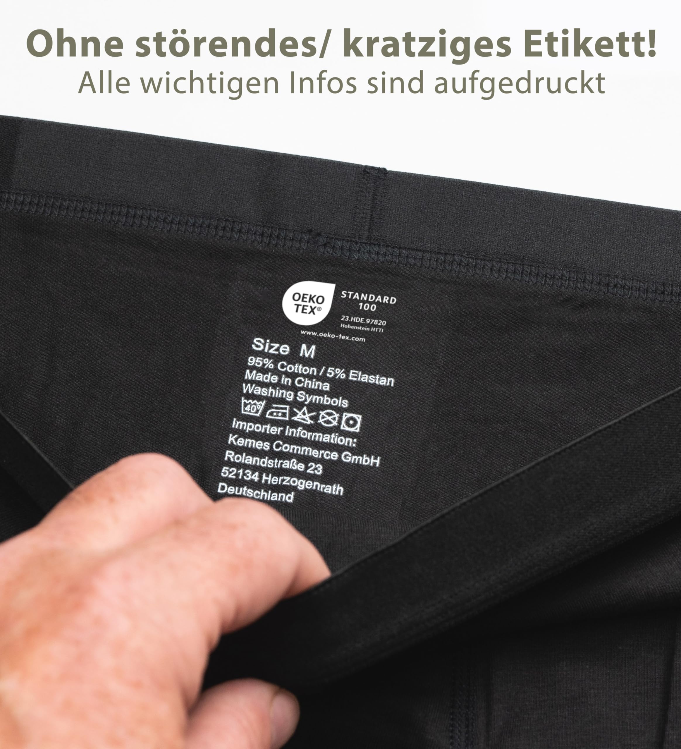 Kemes Boxershorts Herren Baumwolle 10er Pack Unterhosen Männer Unterwäsche Gr. S-4XL