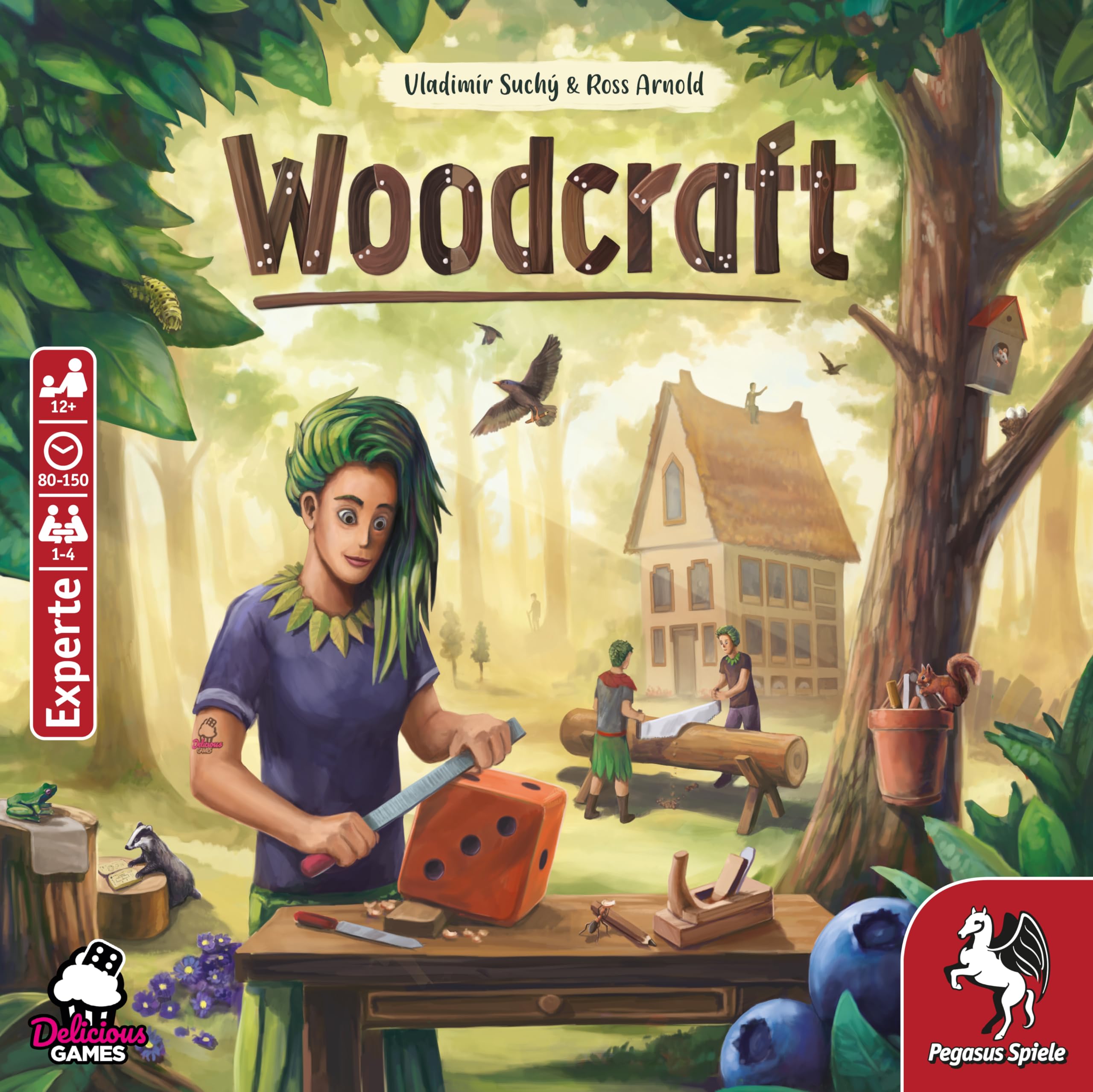 Pegasus Spiele 56250G - Woodcraft Brettspiel Expertenspiel