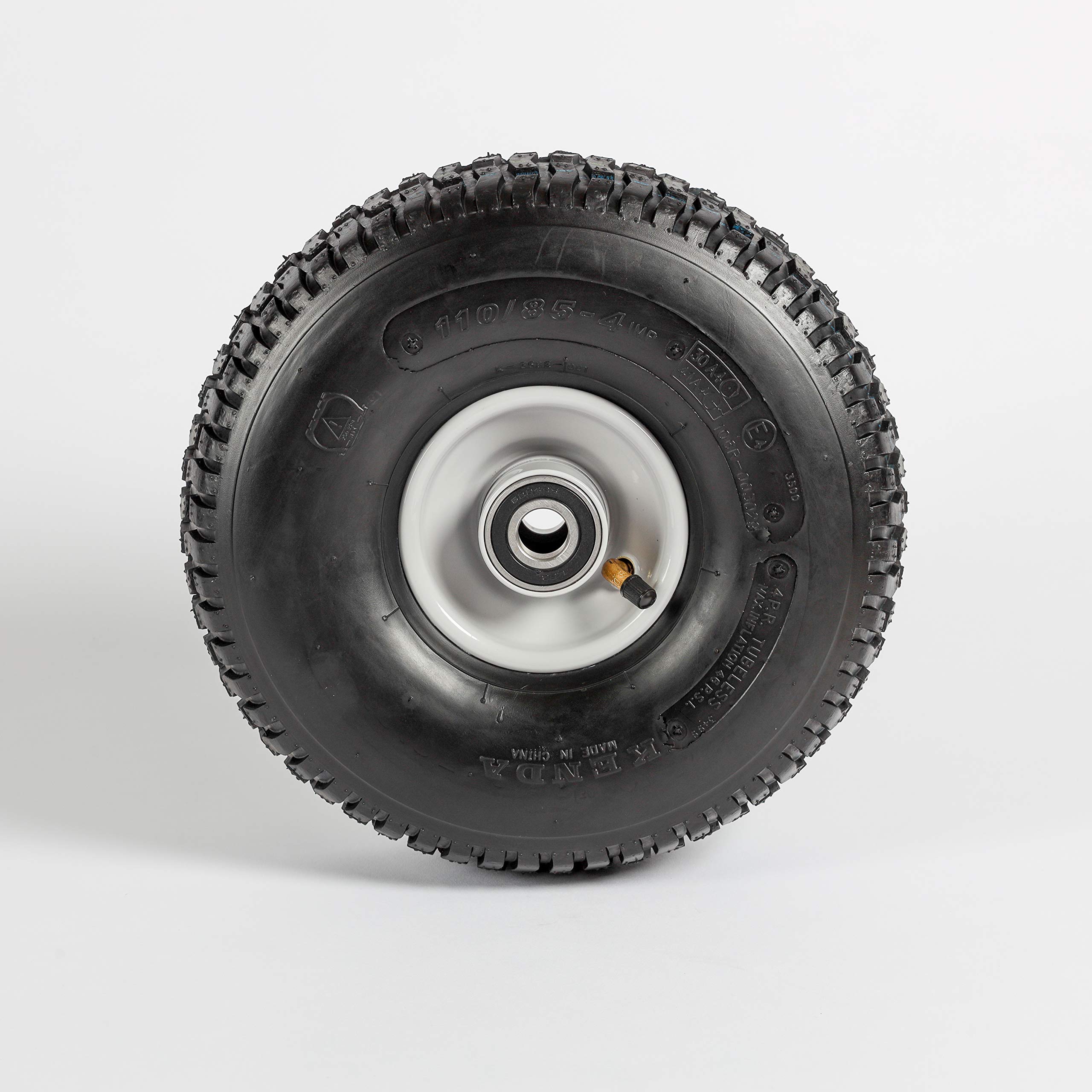 Komplettrad Kenda K358 11x4.00-4, 4PR, TT, Für Rasen- & Transportgeräte, Nabe 25x75mm, Max. 145 Kg