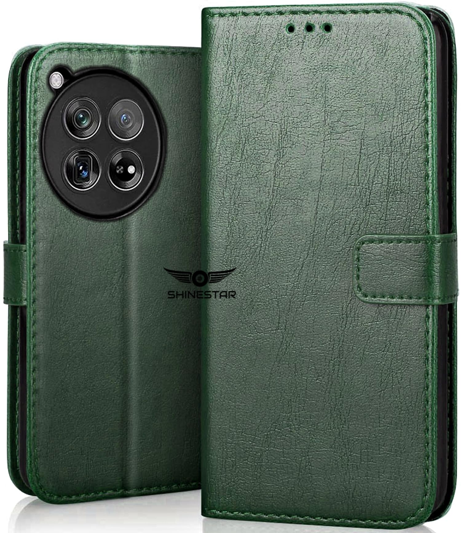 SHINESTAR OnePlus 12 5G Flip Back Cover | PU Leather Flip Cover Wallet Case with TPU Silicone Case Back Cover for OnePlus 12 5G - Unique Green (B0CVCFHZLJ) Amazon Price History, Amazon Price Tracker