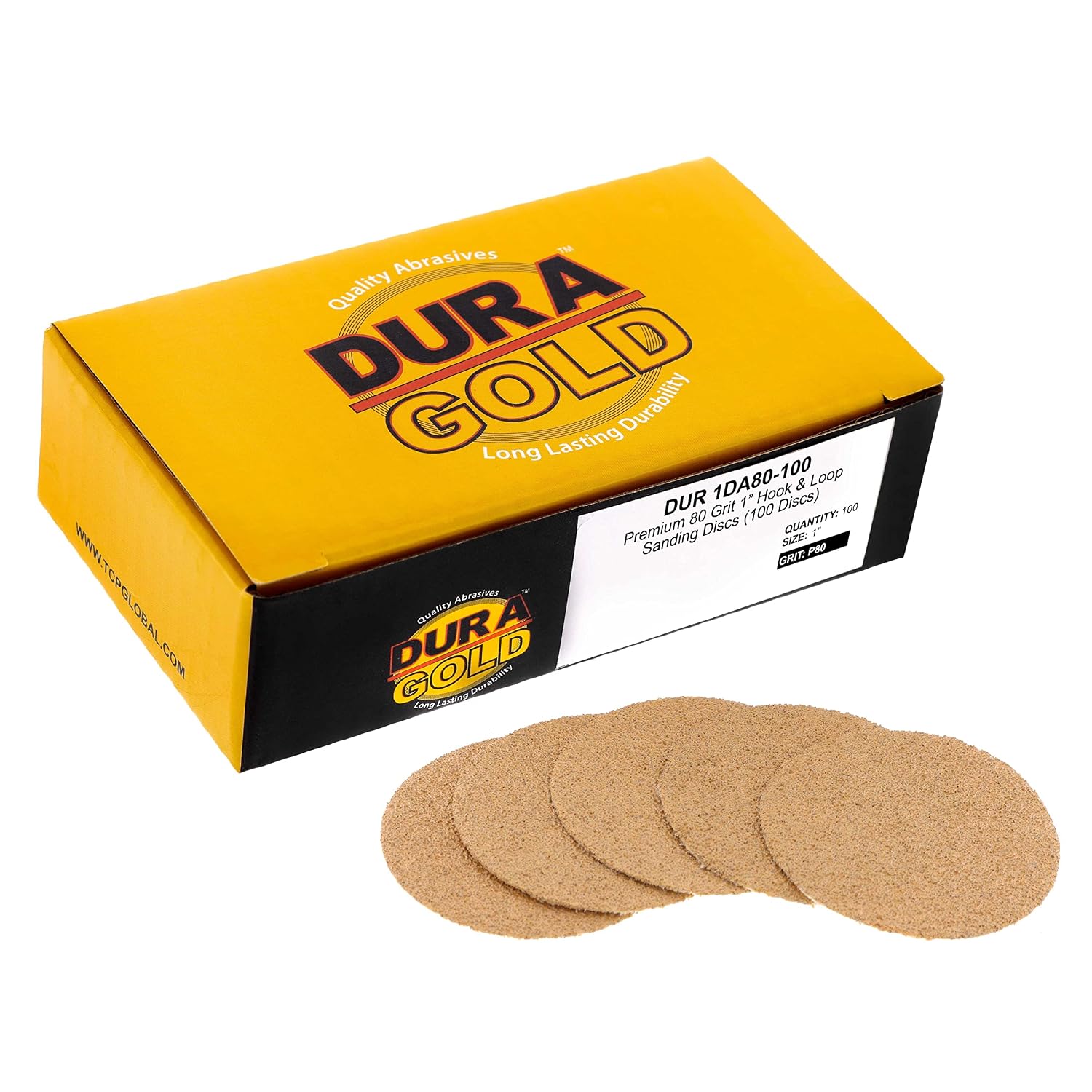 電動工具・エア工具 Dura-Gold プレミアム 80グリット 1インチ 