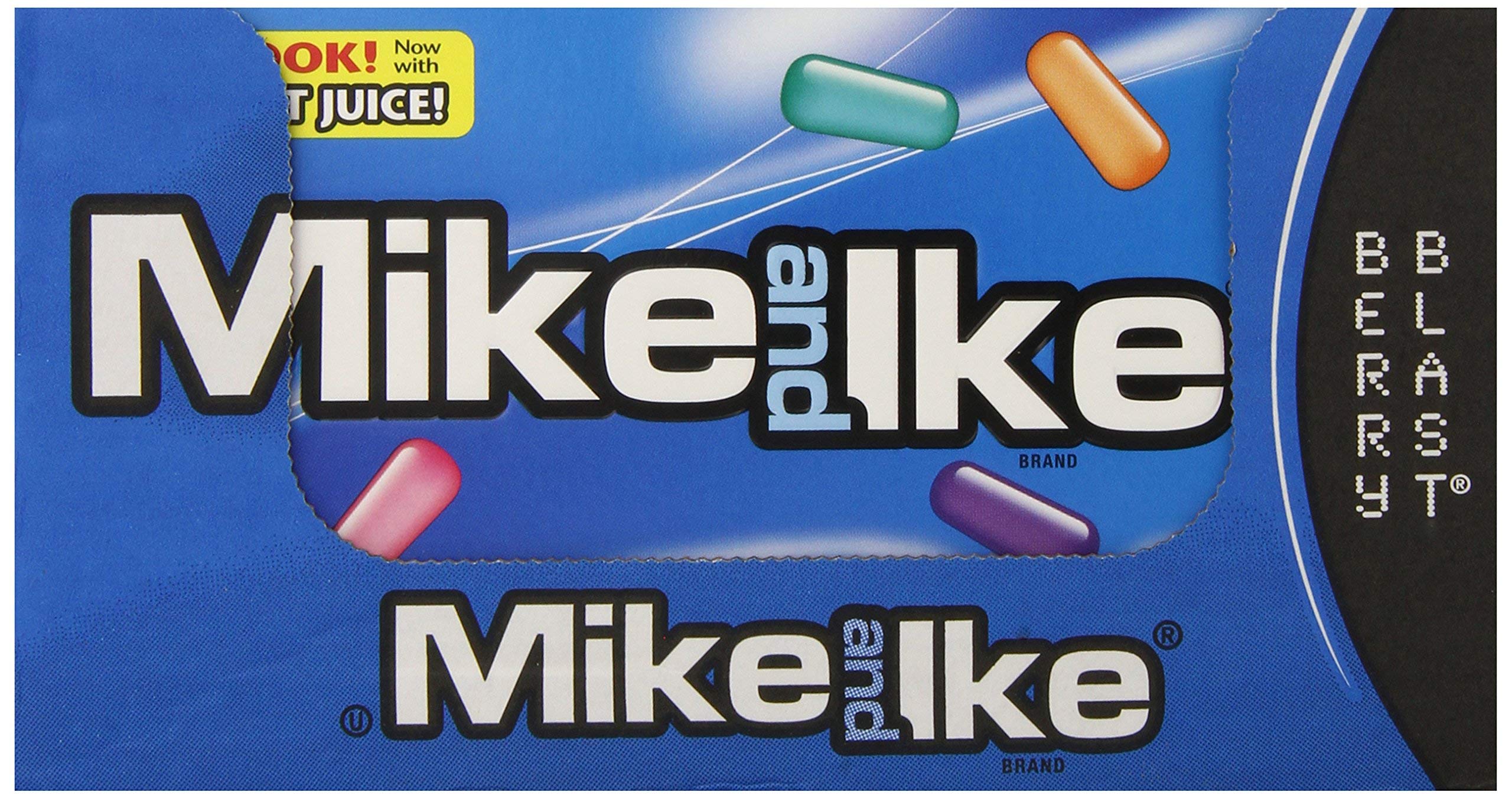 Mike & Ike Soft Chewy Sweet Box 141 g (12 Stück) – Theater Berry Blast