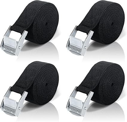 Cinghia Di Fissaggio A Cricchetto Ponsa 5m X 25mm - Portata 1000kg - Nero - Foto 8