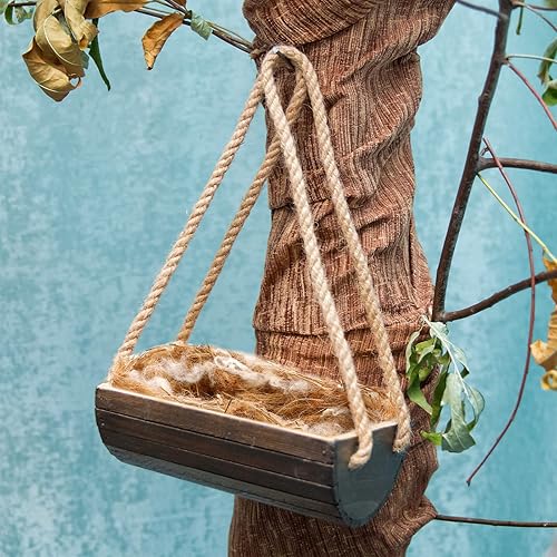 Miniatura 4 de 100 g4.23 oz mezcla de materiales de anidación de pájaros, materiales de anidación de periquito para nido de pájaros, escondites de nido de pájaros,