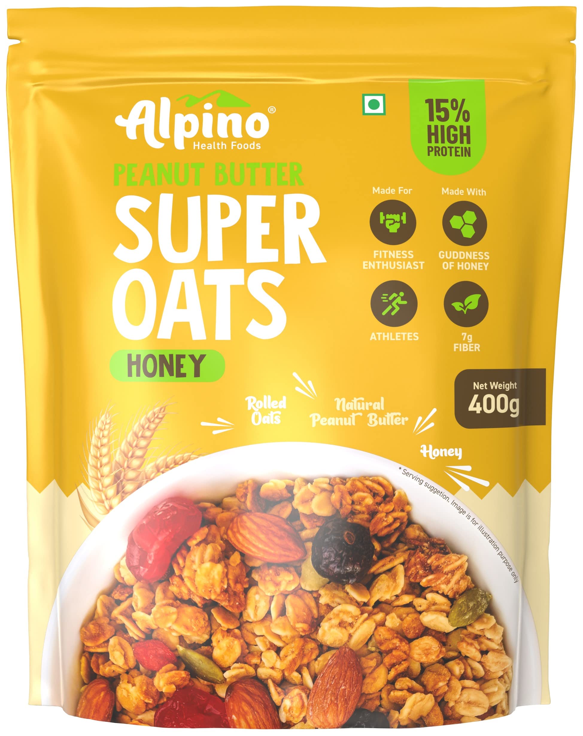 See full amazon price history chart for ALPINO High Protein Super Rolled Oats Honey 400g - Rolled Oats, Natural Peanut Butter & Honey – 15g Protein, Salt, Gluten-Free, – Peanut Butter & Honey Coated Oats ALPINO High Protein Super Rolled Oats Honey 400g - Rolled Oats, Natural Peanut Butter & Honey – 15g Protein, Salt, Gluten-Free, – Peanut Butter & Honey Coated Oats (B0C65NDXPP) Amazon Price History, Amazon Price Tracker