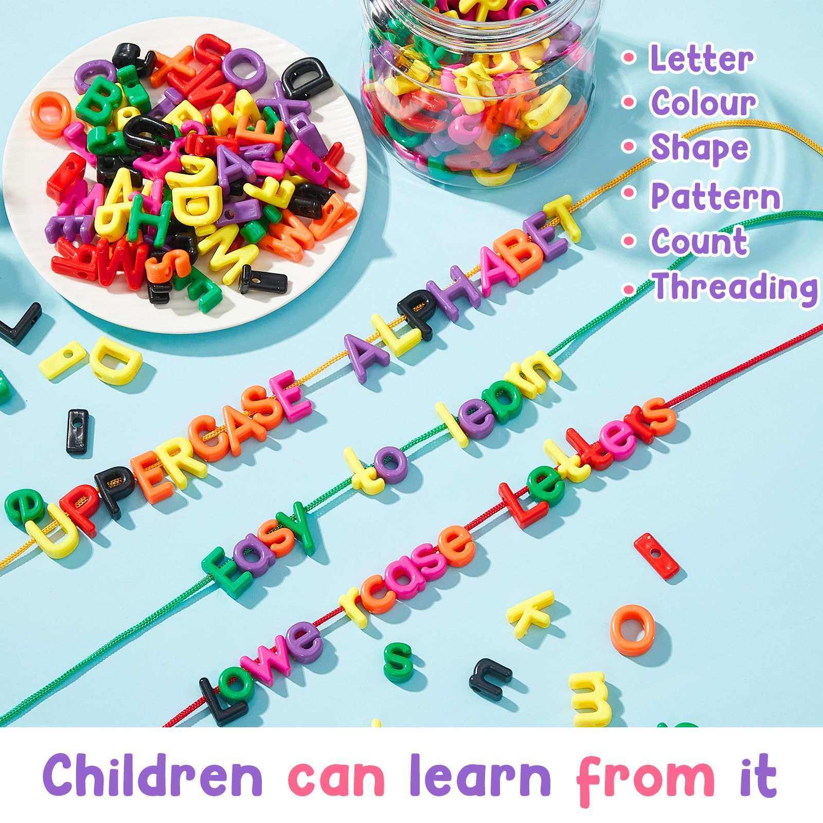 Magnetic Letters Learning Resources Lowercase Lacing Letters 275