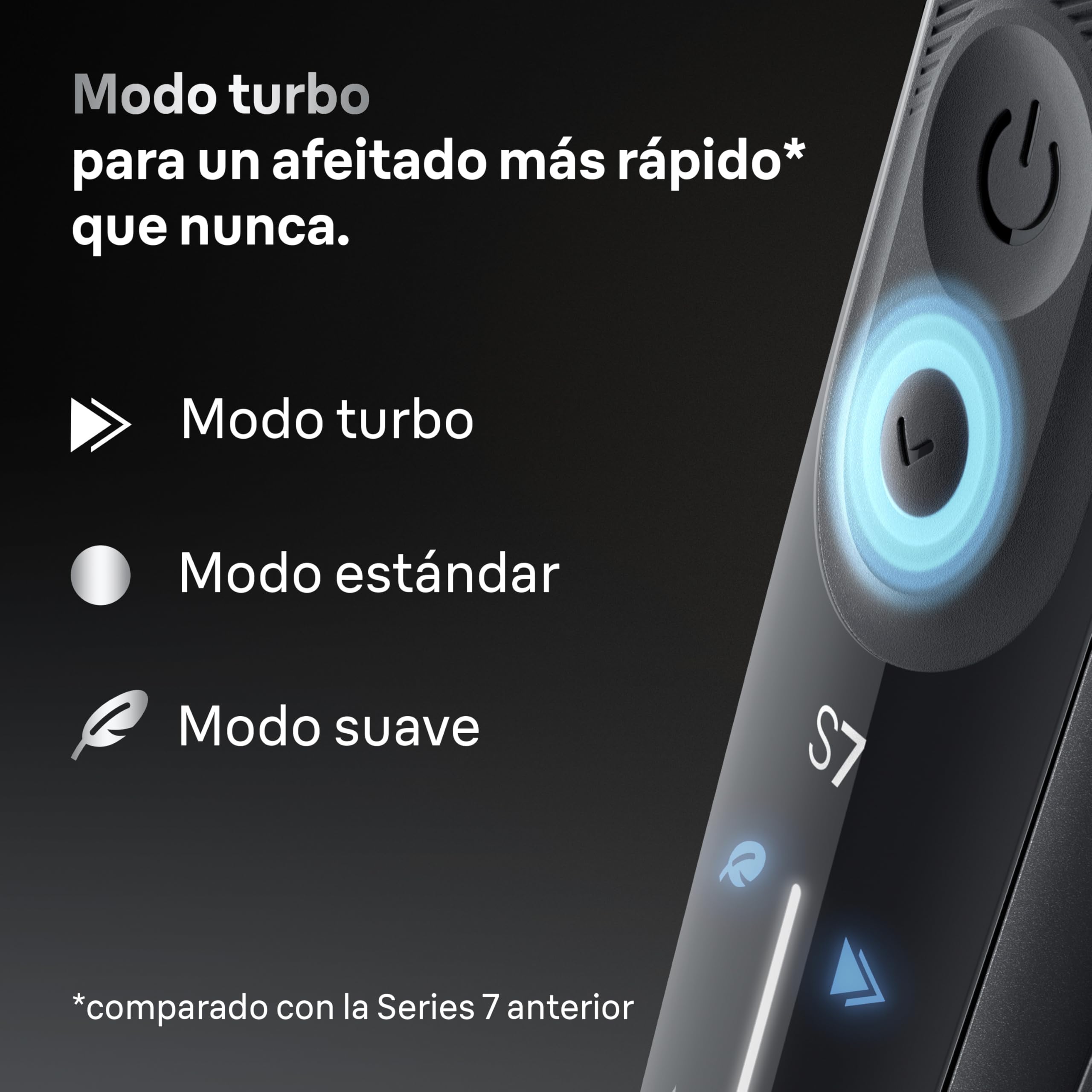 Braun Afeitadora Eléctrica Hombre Series 7, Máquina De Afeitar Barba En Seco Y En Mojado, 3 Modos De Afeitado, 60 Min De Uso, Recortadora De Precisión, Estuche De Viaje, 72-N1200SI, Negro - 5