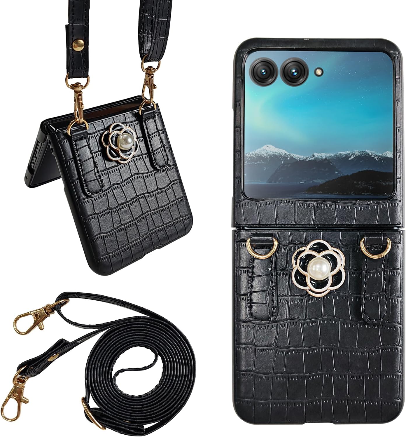 Amazon.com: (Screen Protector Included) Leather Phone Case for Motorola ...