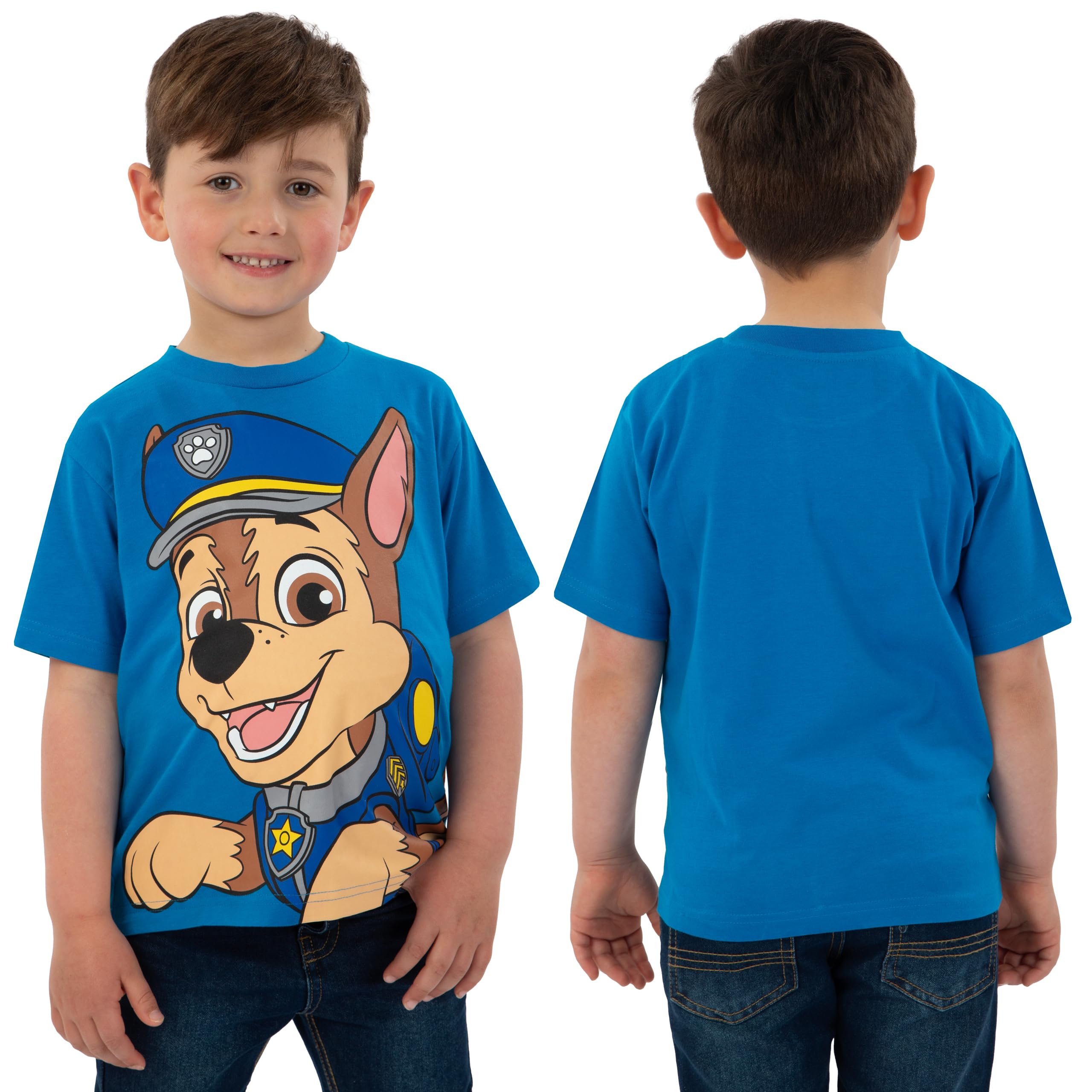 Paw Patrol T Shirt Bambino Pacco da 2, Maglietta Ragazzo Estate, Confezione da 2 Magliette Bambini, Abbigliamento Bambino Cotone