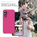 YATWIN Silicone Back Case for Samsung Galaxy A35, Soft-Touch Phone Back Cover for Samsung Galaxy A35 - Magenta gallery image