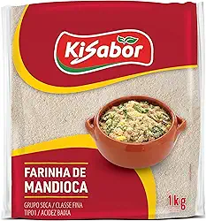 KiSabor Farinha De Mandioca Crua Fina Kisabor 1 Kilo