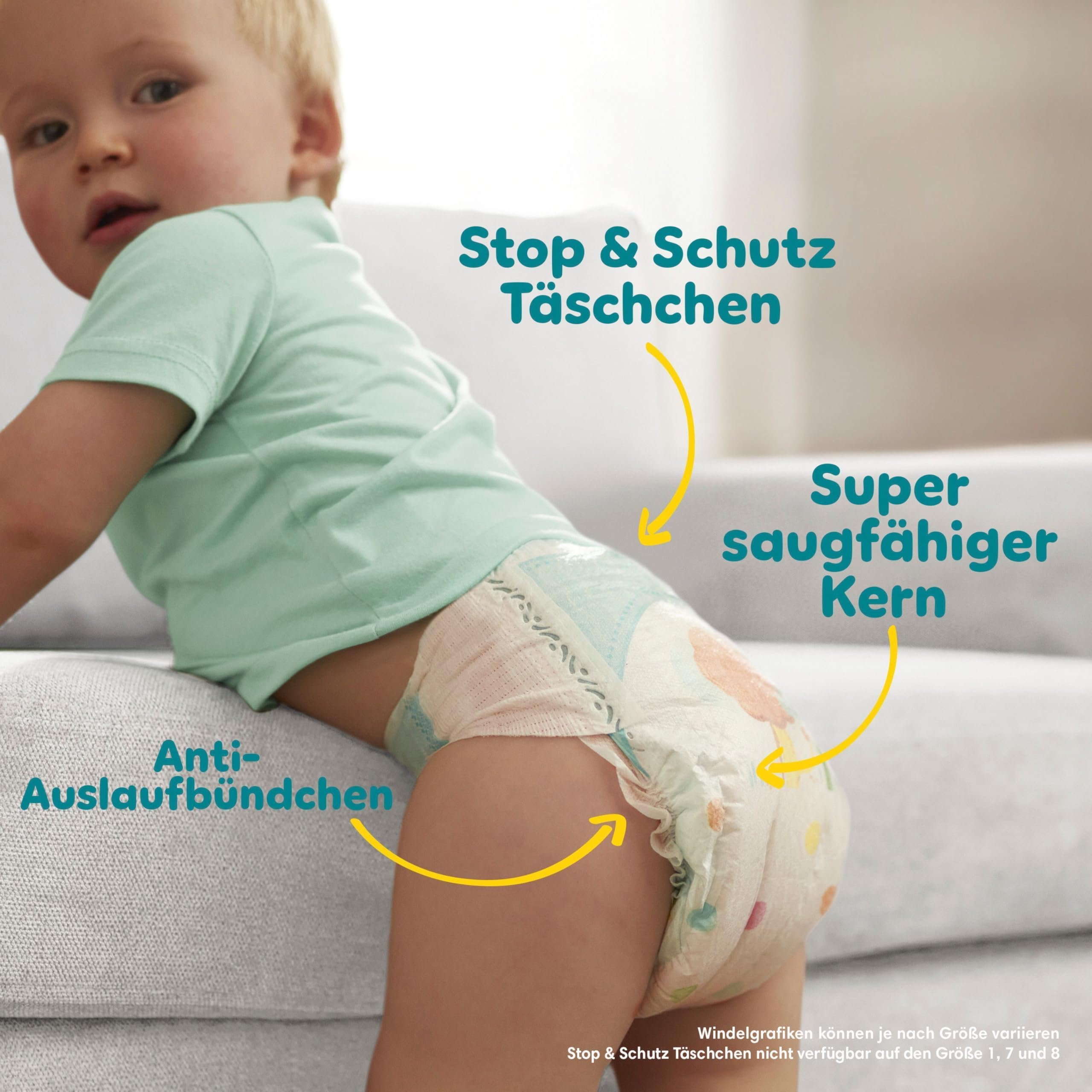 Pampers Baby-Dry Größe 5 Windeln 11kg-16kg 174 Stück Auslaufschutz