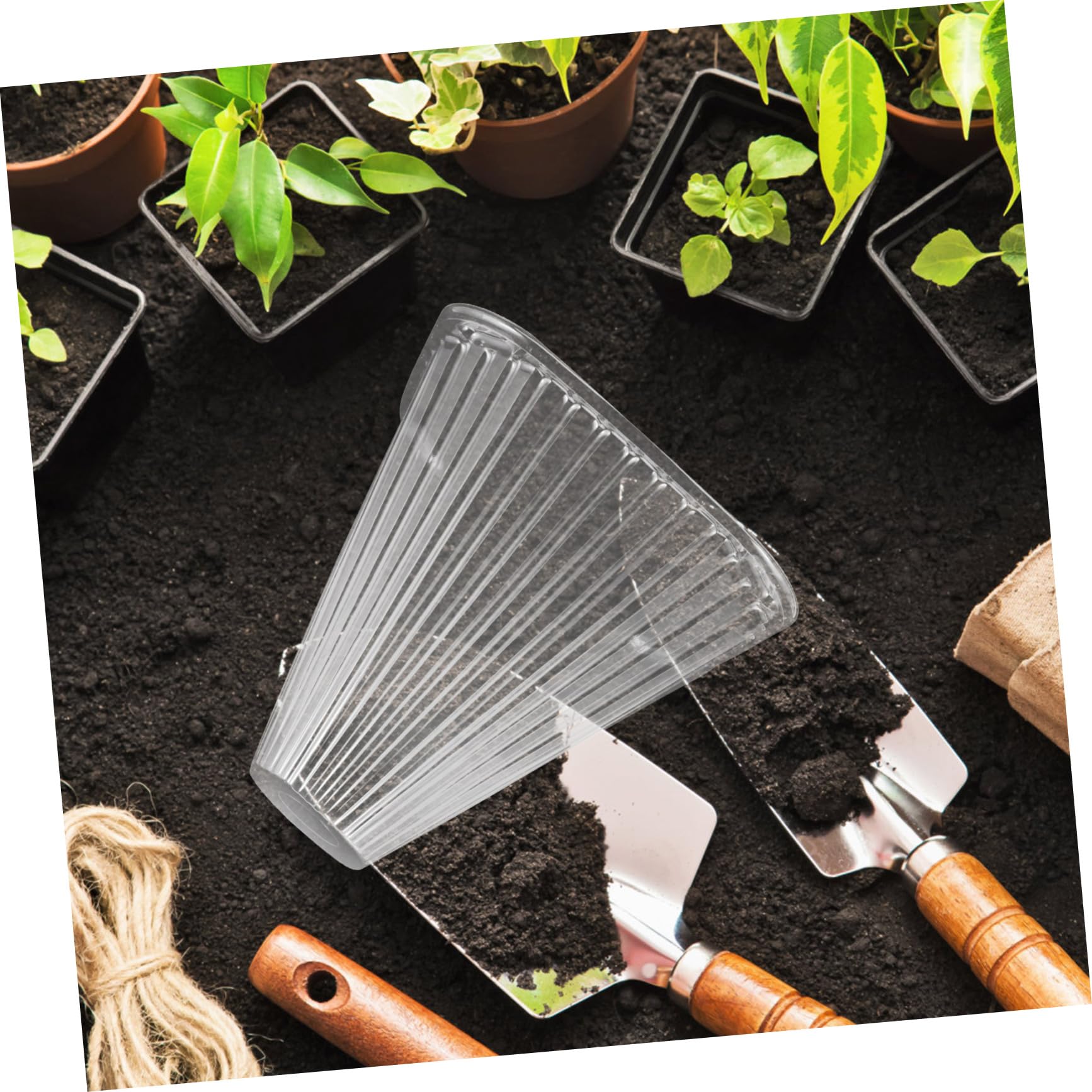 Cloche de Jardin Conique 10 Pièces en Pet pour Protection des Semis