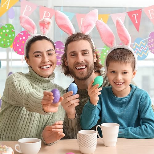 Miniatura 6 de Guirnalda de 5 piezas de pancarta de Pascua, guirnalda de huevos de Pascua, decoraciones de conejito de Pascua, decoración de conejito de Pascua,