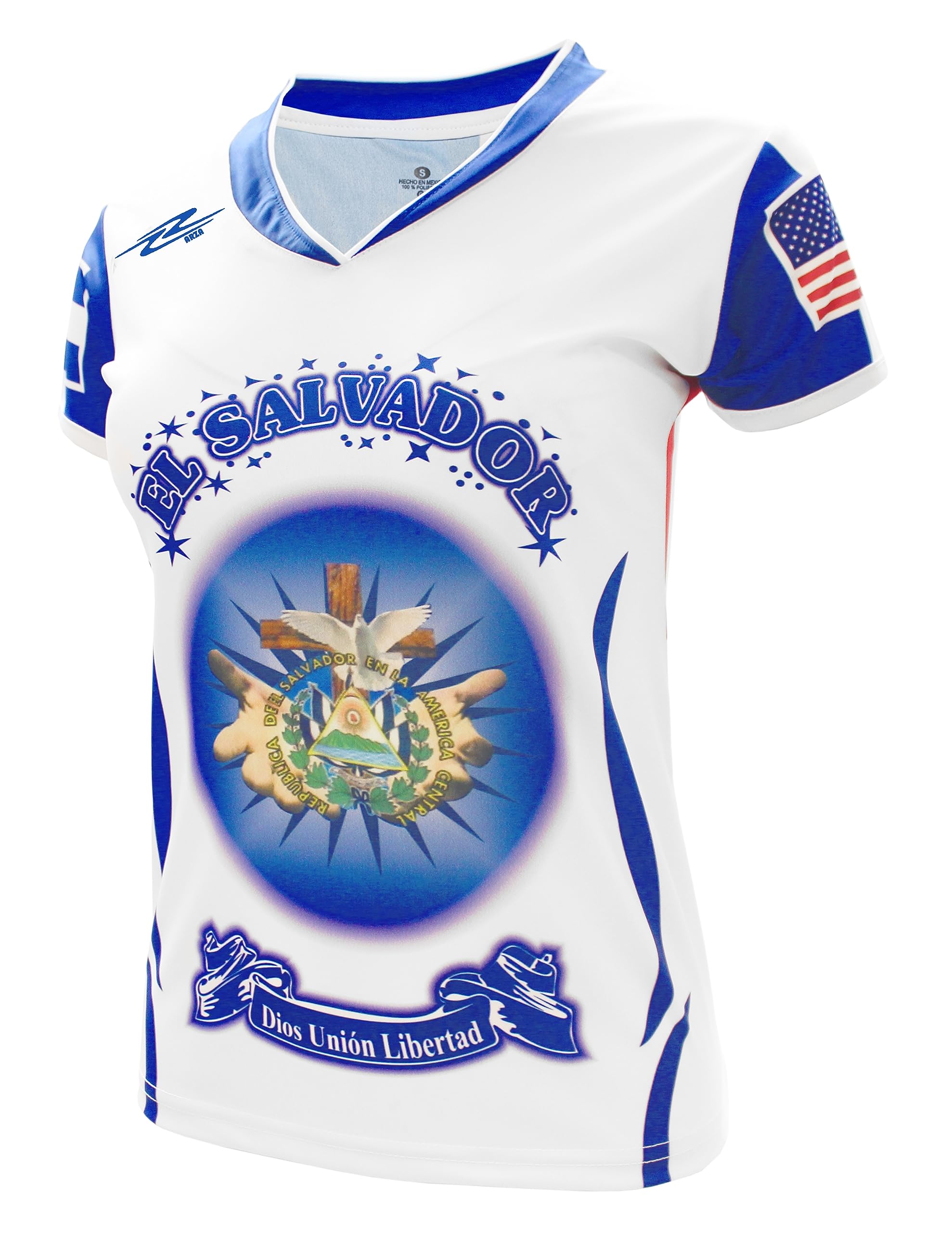 ARZA El Salvador and USA Women Fan Jersey (X-Large) White
