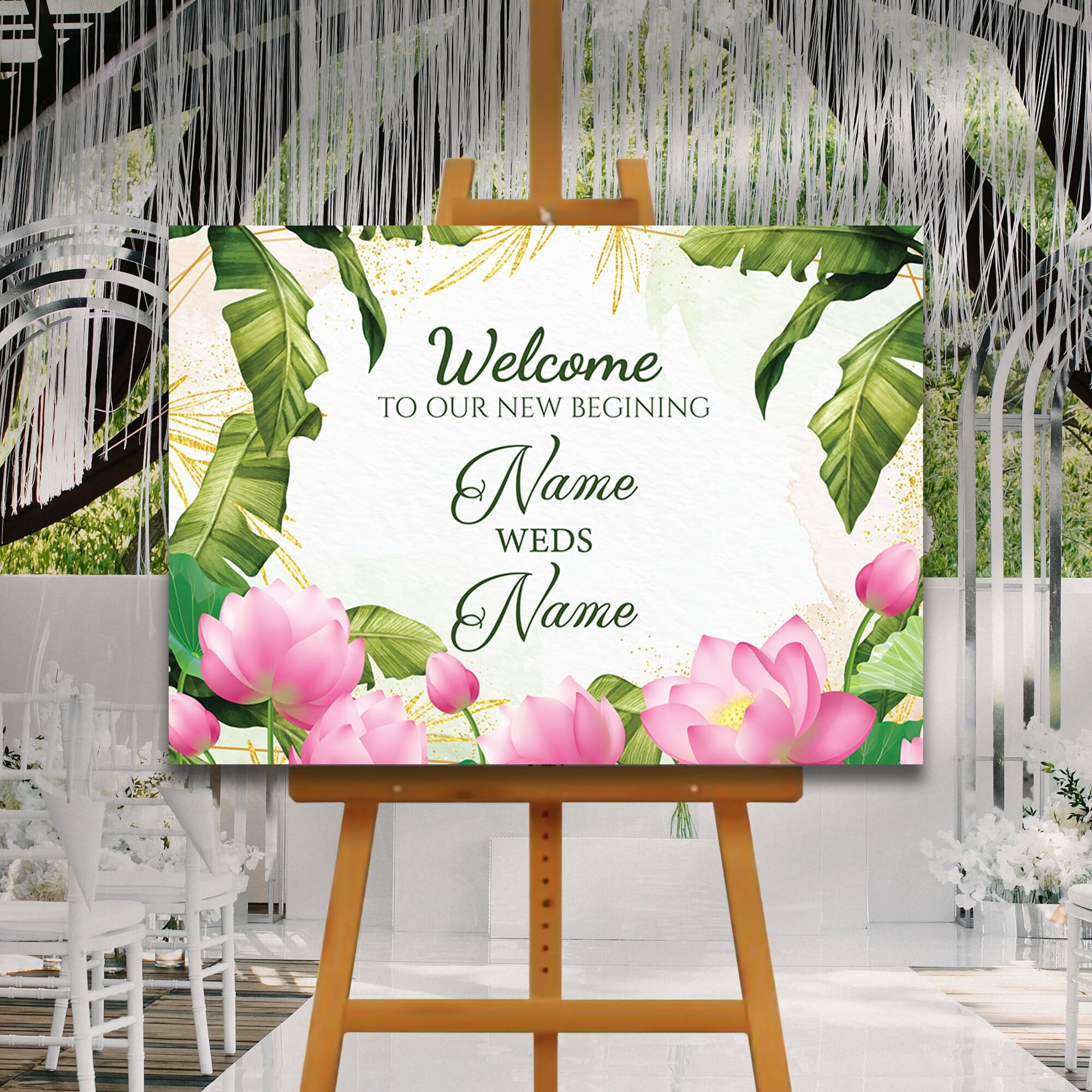 Indian Wedding Welcome Sign, Desi Wedding Décor, A1, A2, A3 or A4, Reception Welcome Sign, Tamil Welcome Board, Mehndi Night, Indian Wedding