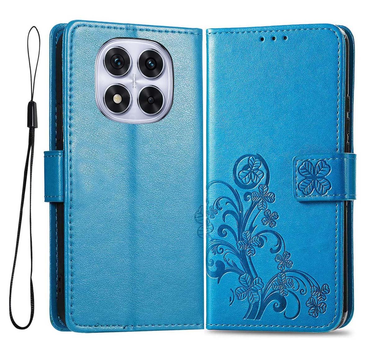 GOKEN Cover Portafoglio Magnetica Per Xiaomi Redmi Note 14 5G – Pelle Sintetica Rossa, Slot Carte E Supporto