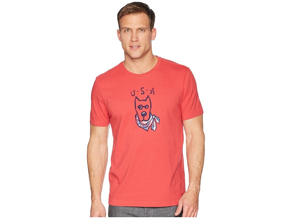 

Life is Good USA Rocket Crusher Tee (Americana Red) Men's T Shirt