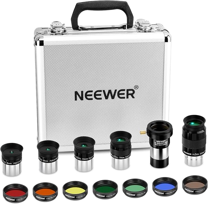 NEEWER 14PCS Telescope Eyepiece and Filters Kit, Telescope