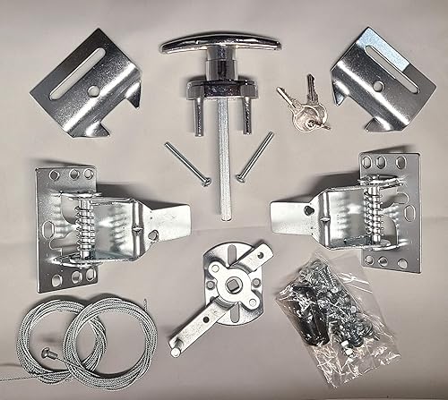 Miniatura 6 de Juego de cierre de seguridad universal para puerta de garage con resorte y pomo con entrada de llave