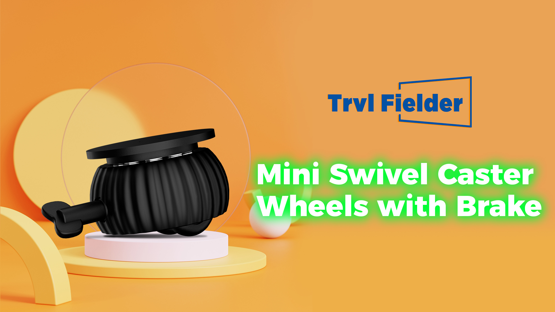 Lot De 4 Roulettes Pivotantes Autocollantes Pour Meubles Black