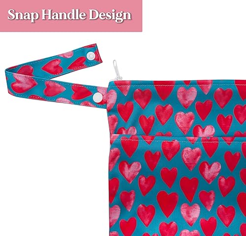 Miniatura 8 de Juego de 2 bolsas húmedas y secas para pañales de tela para bebé, partes y botellas de sacaleche, lavables, impermeables, reutilizables, bolsas de