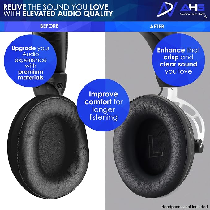 Repuestos Premium AHG Accessory House Global para almohadillas HyperX Cloud Alpha y otros modelos HyperX compatibles miniatura 4