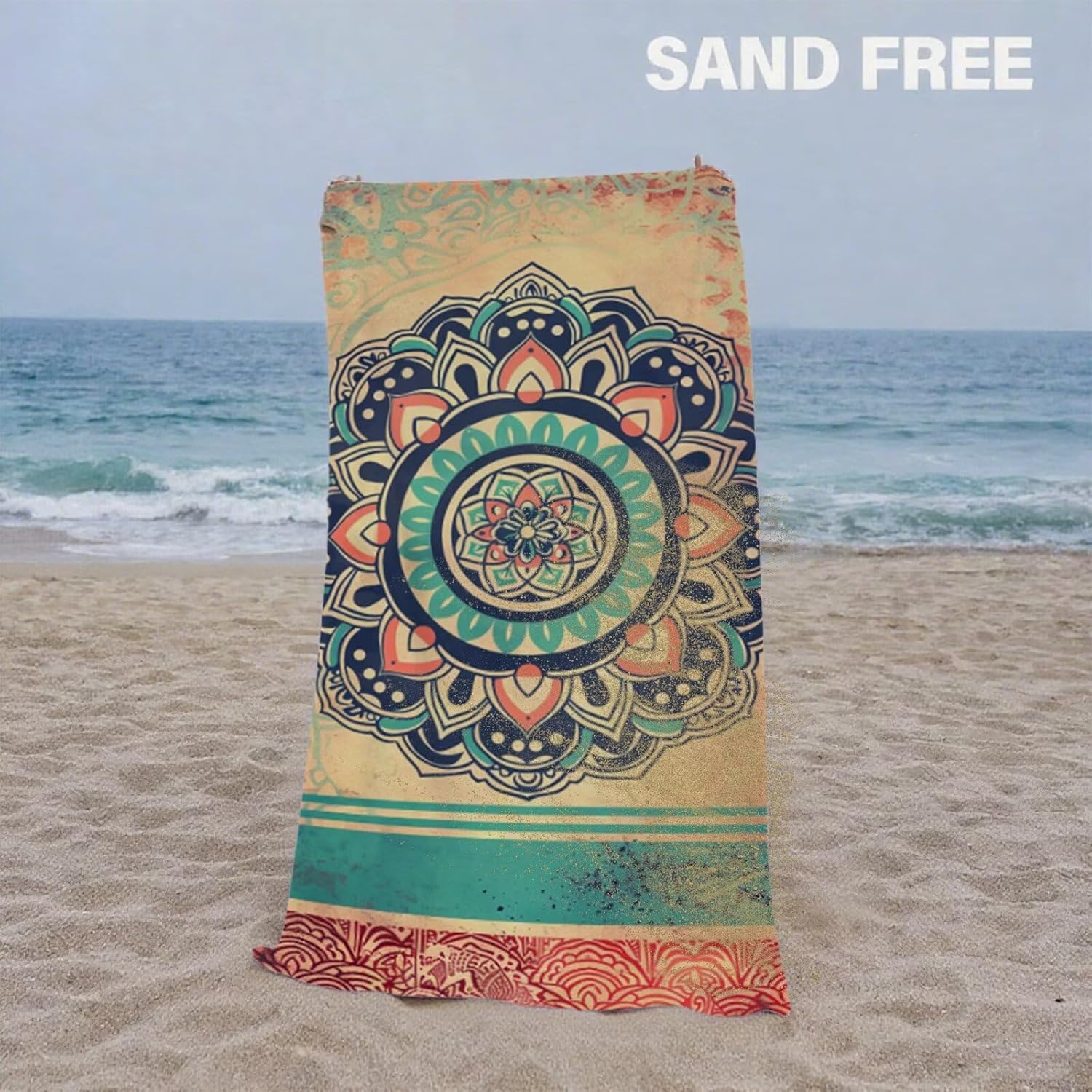 Beach Towel 90x180cm Bath Towels, Quick Dry Microfiber Towel, Sand Free, Super Absorbent, Lightweight, Compact Design, Towels for Bathroom Travel, Pool, Gym, Camping, Beach Vacation Essentials A2-125