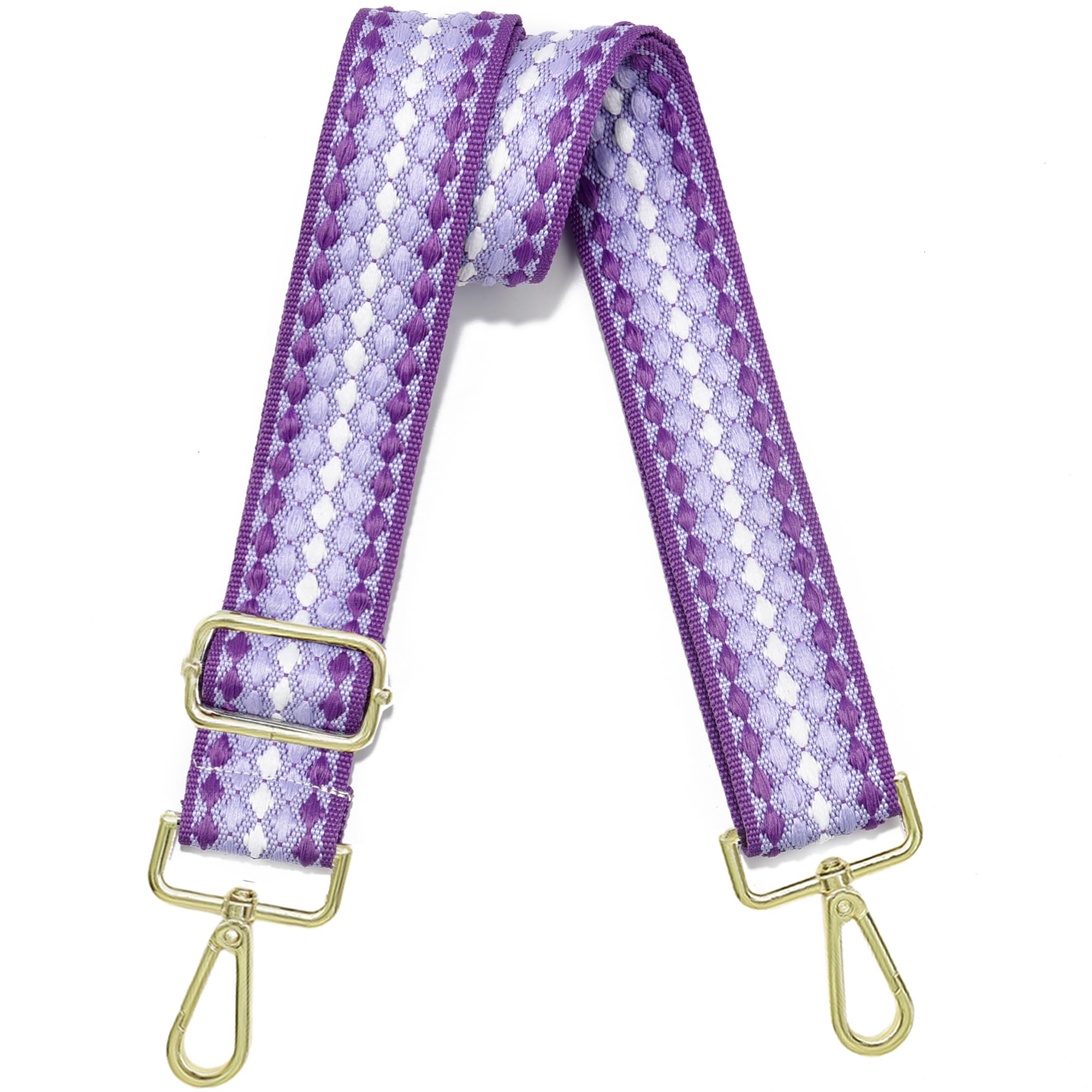 Photo 1 of 1.5" Wide Purse Strap Adjustable Replacement Gold Hardware Long Crossbody Bag Strap for Thick Shoulder Bags Canvas Handbags Straps