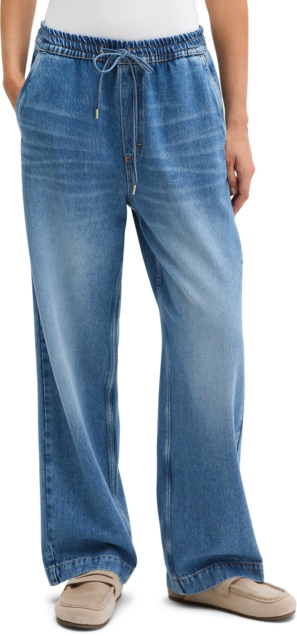 Marc OߴPolo Damen Jeanshose Cropped Straight Fit