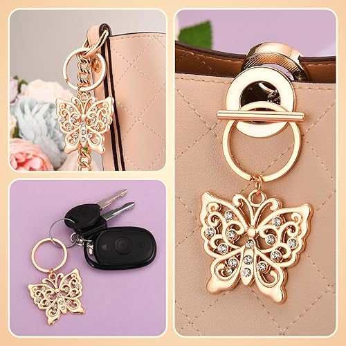 Miniatura 4 de 50 butterfly designed key chains and Keychain, suitable for baby showers and weddings, parties prefer bride showers gifts to guests birthday gender