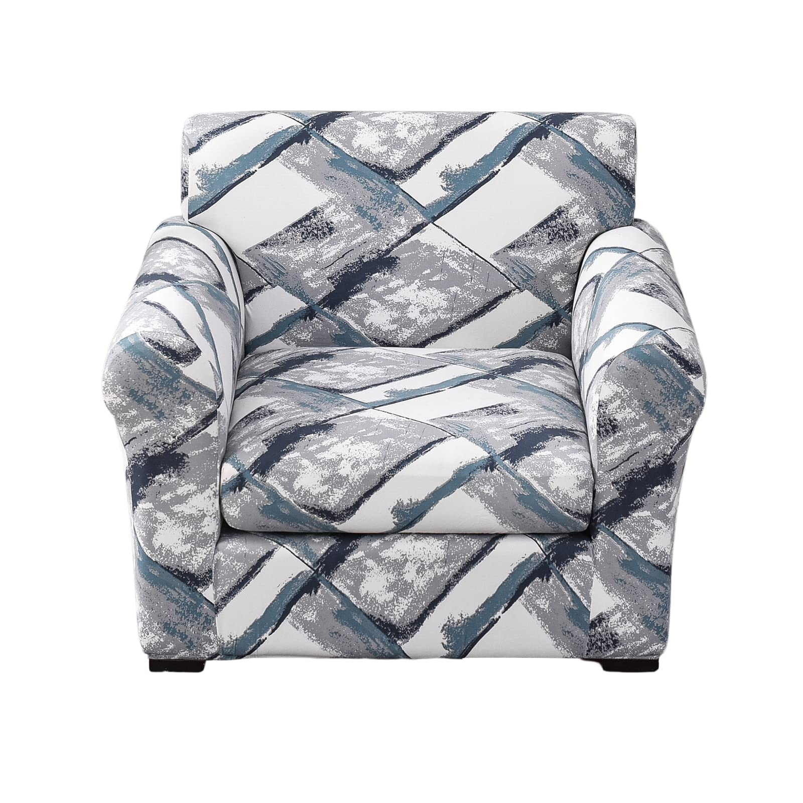 CRFATOP 2 Piece Chair Covers Stretch Sofa Covers Couch Slipcovers Washable Armchair Sofa Couch Slipcover Furniture Protector with Elastic Bottom for Living Room, S, A06