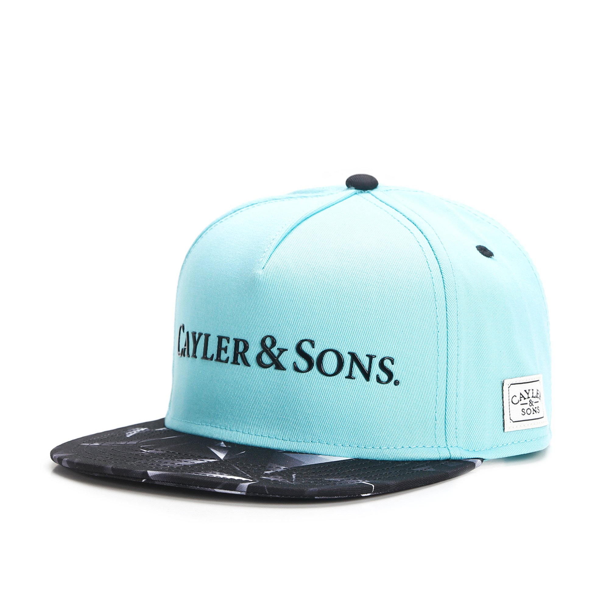 Cayler & Sons - ROCKS - Snapback Cap - Cayler & Sons - schwarz / mint / grün - 7006525S - One size, Schwarz