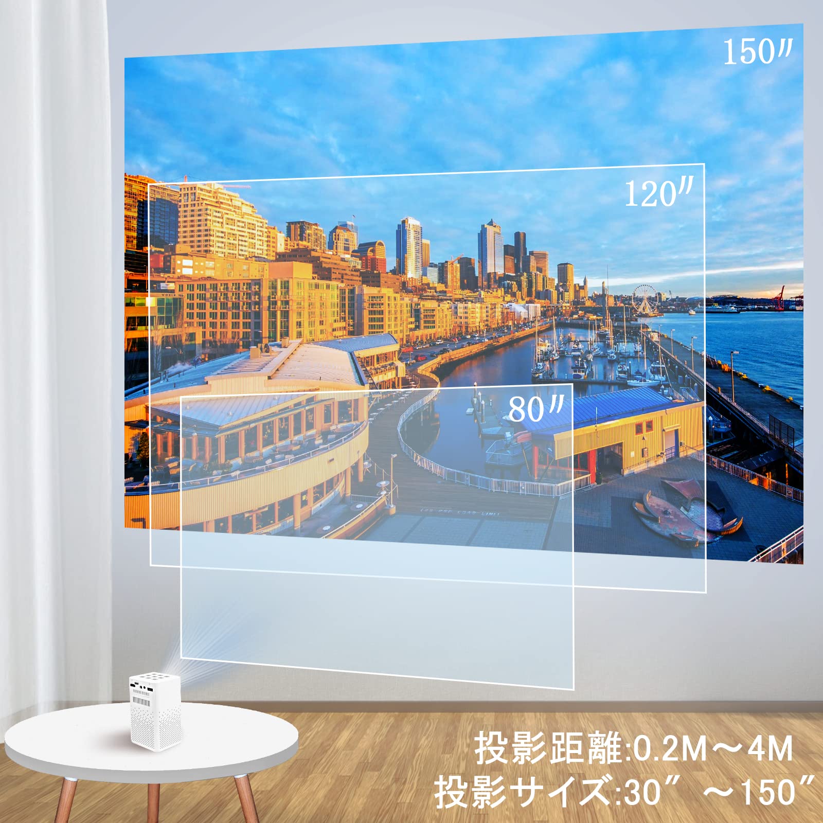 Amazon.co.jp: プロジェクター 小型 Android 9.0TV搭載 3D対応 5GWiFi 