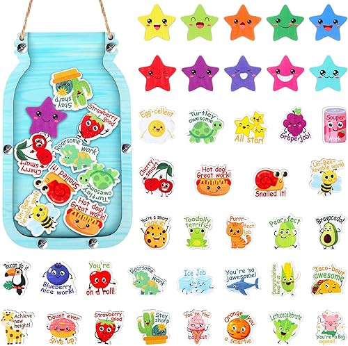 Treela Tarro de recompensa de caramelo homofónico para niños, tabla de recompensas para niños pequeños, entrenamiento para ir al baño, tarro de