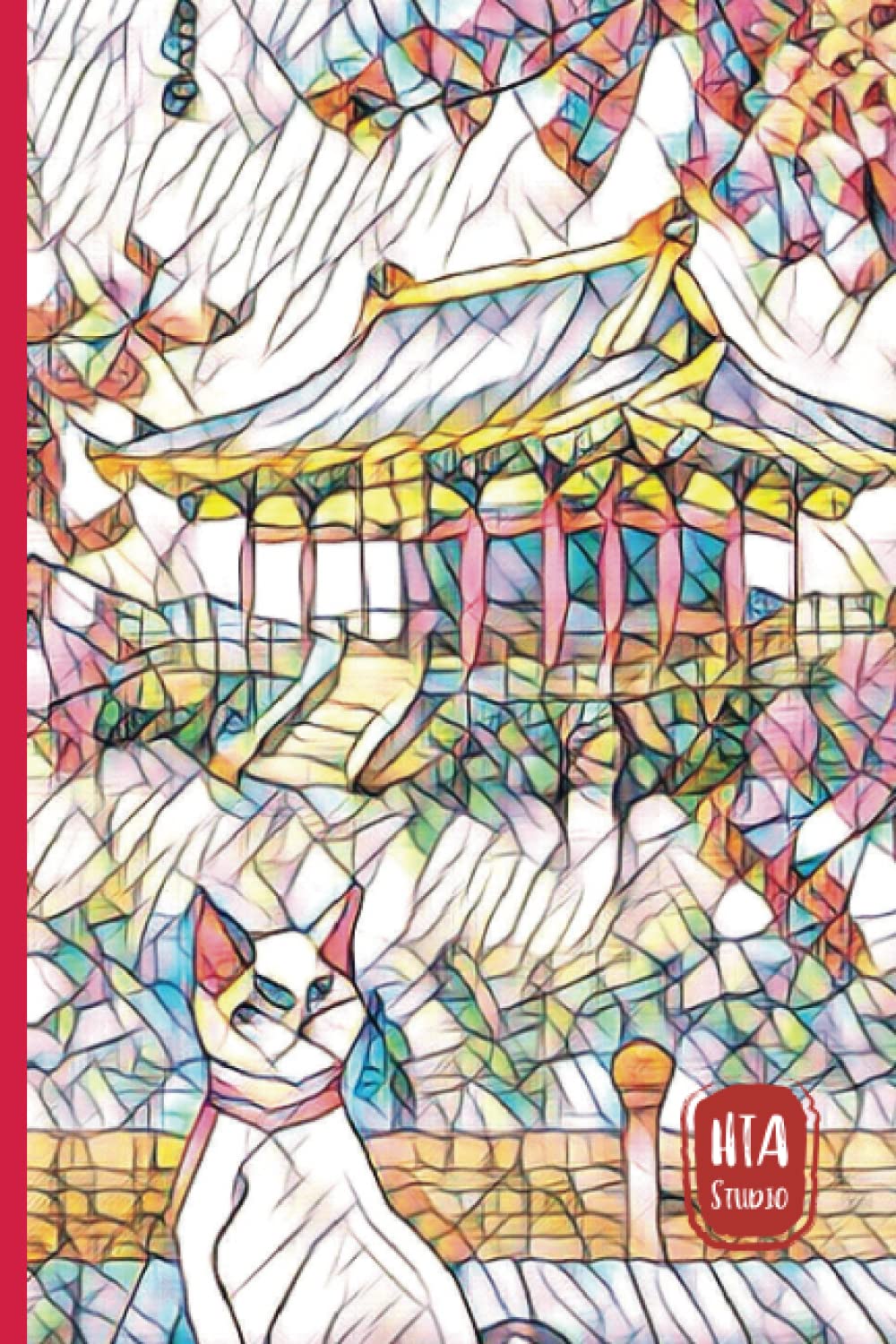 Meow-tastic 80 lined pages Notebook: a hue of the Orient (Meow-tastic series for Children and Cat lovers)