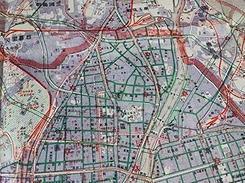 Amazon.co.jp: 古地図大正14年「大東京地図（城東/東部）」本郷