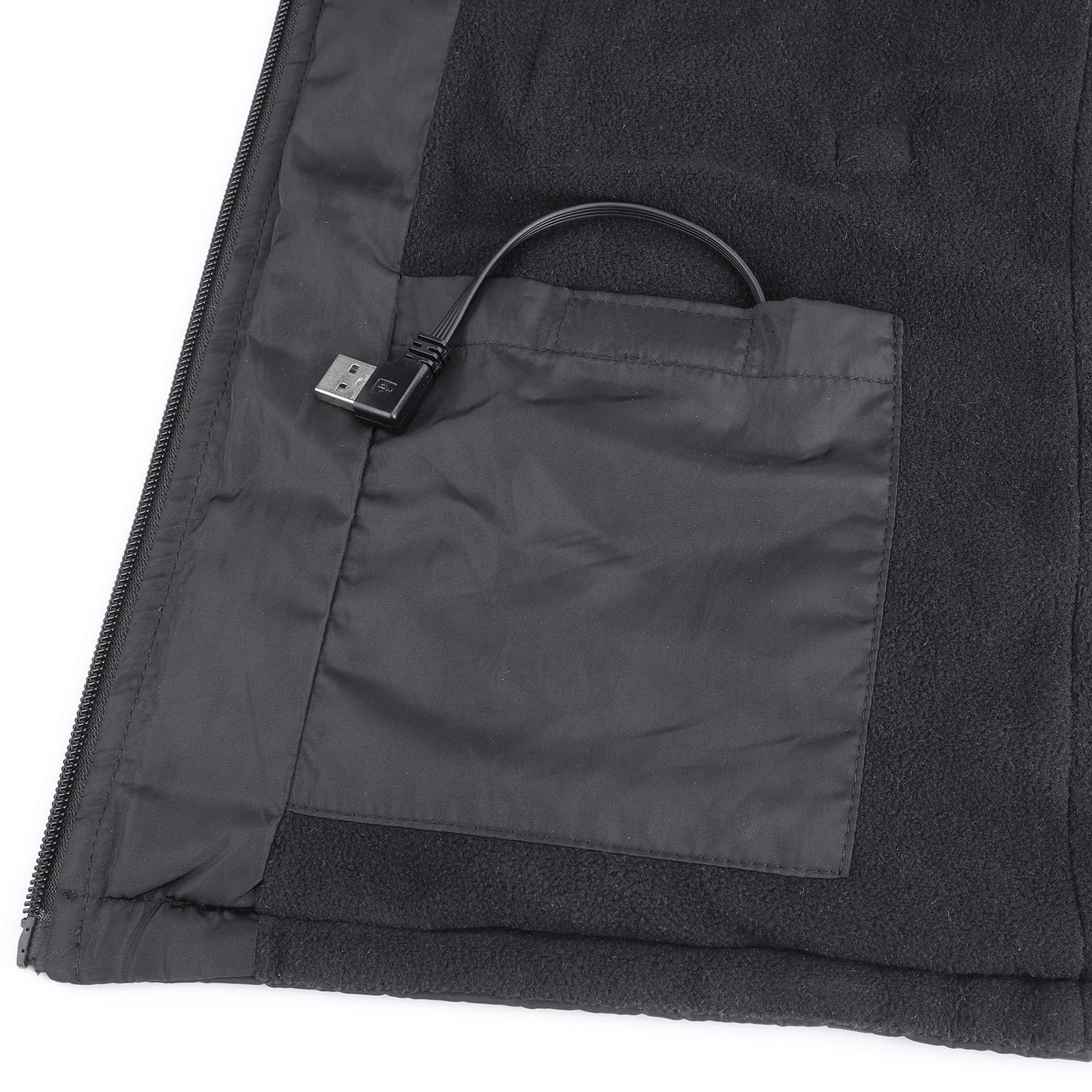 Ogrzewana kamizelka damska, ładowana przez USB, elektryczna ogrzewana kurtka z niezależnym ogrzewaniem z tyłu, kurtka grzewcza do aktywności na świeżym powietrzu, wędrówek, motocykli XL XL