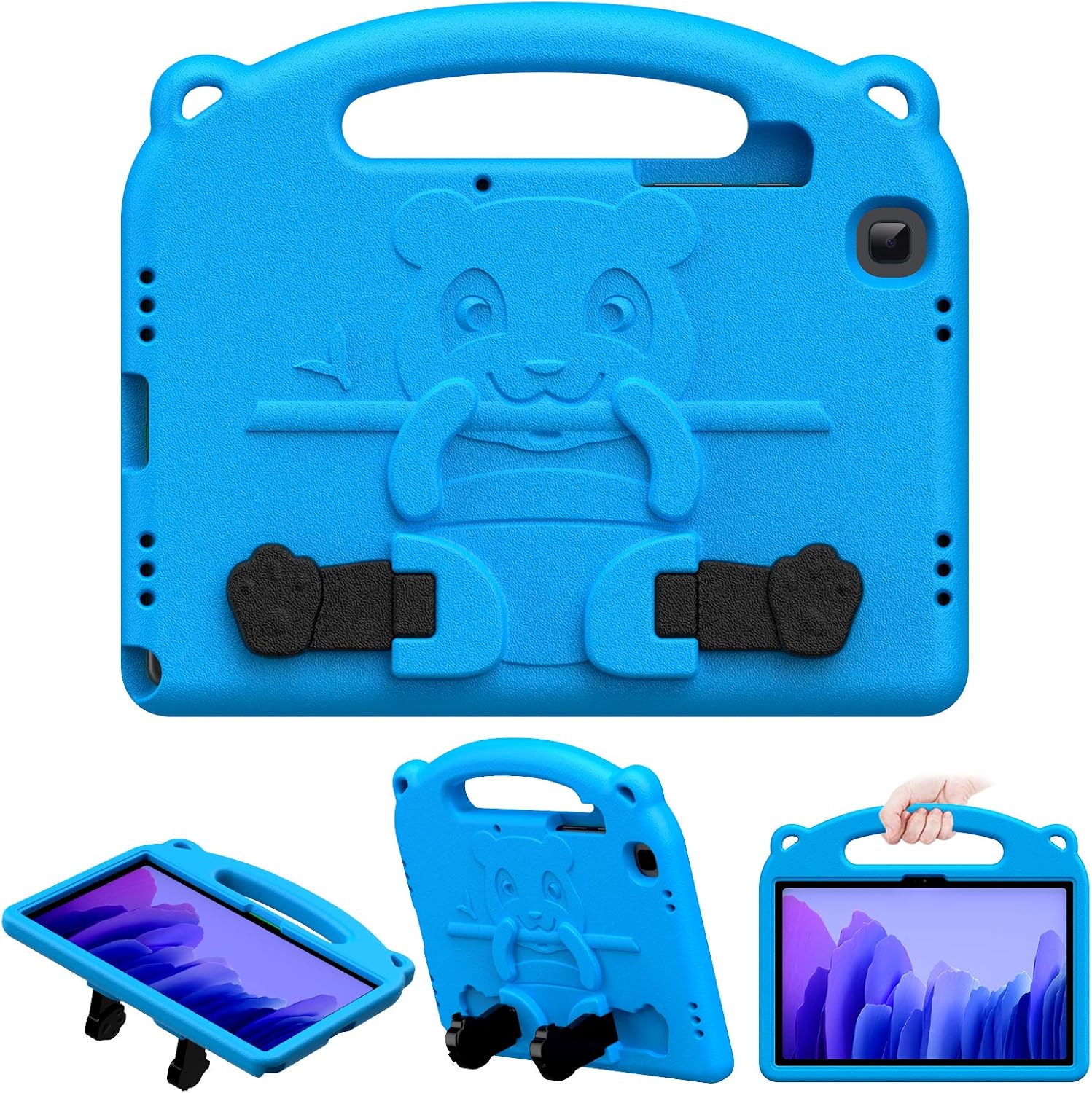 MoKo Case Compatible with Galaxy Tab A7 10.4" 2020, Heavy Duty EVA Foam Kids-Friendly Cover with Hand-Grip & Stand Fit Samsung Galaxy Tab A7 10.4 Inch 2020 Model (SM-T500/505/507), Blue
