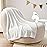 BEDELITE Baby Blankets for Boys and Girls 30 x 40, Soft Cozy Fuzzy Fleece Blanket for Kids Infant Newborn, Warm and Breathable Toddler Blanket for Crib Stroller Bed Travel, White
