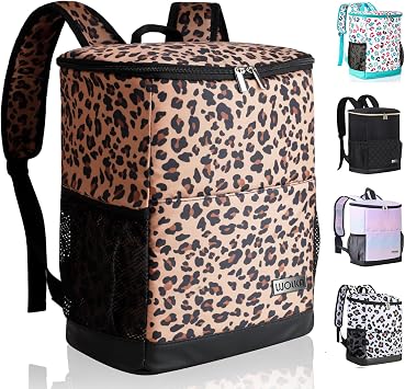 Wolka Cooler Backpack 30 Cans,Portable Backpack Coolers Insulated Leak Proof,Waterproof Soft Sided Cooler Bag for Travel,Beac