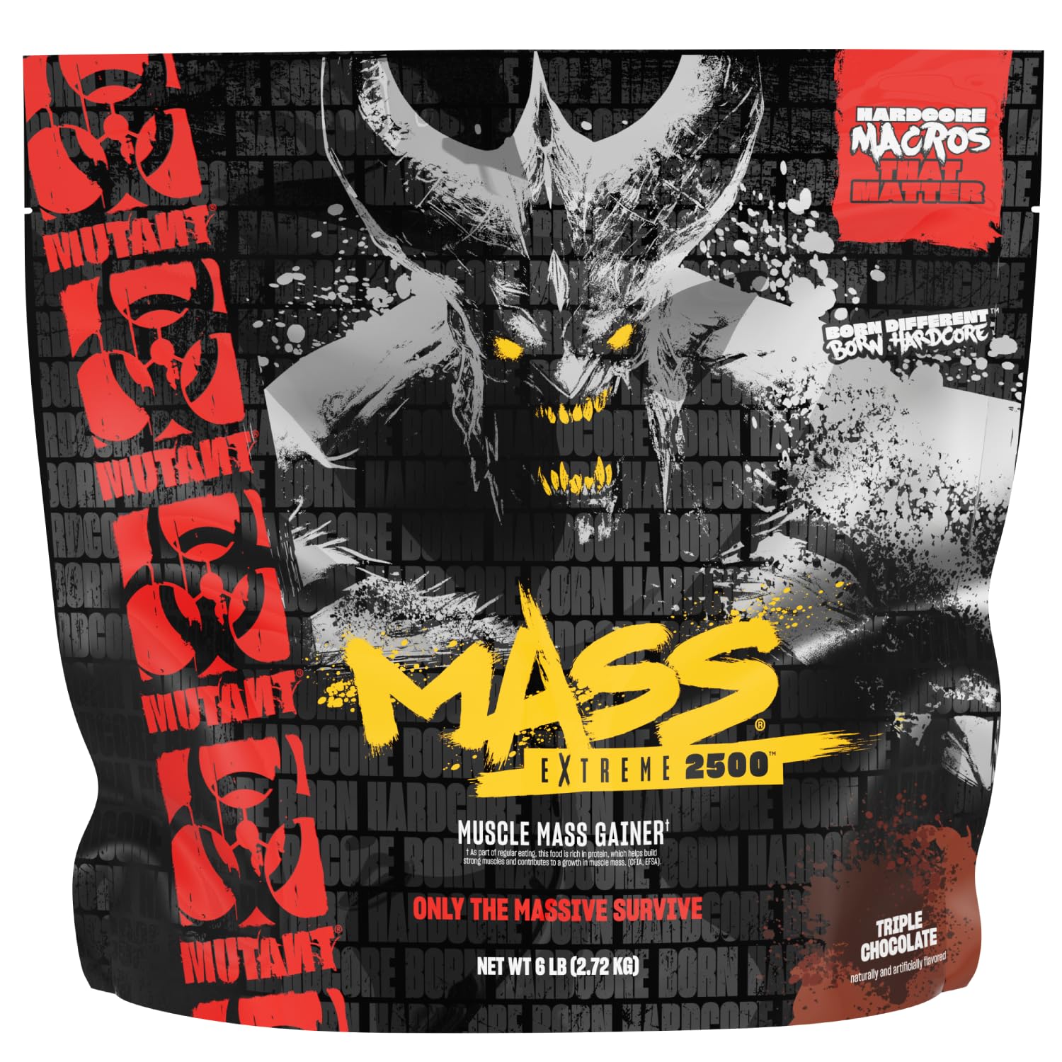 Mutant Mass Extreme 2500, Triple Chocolate - 2720g
