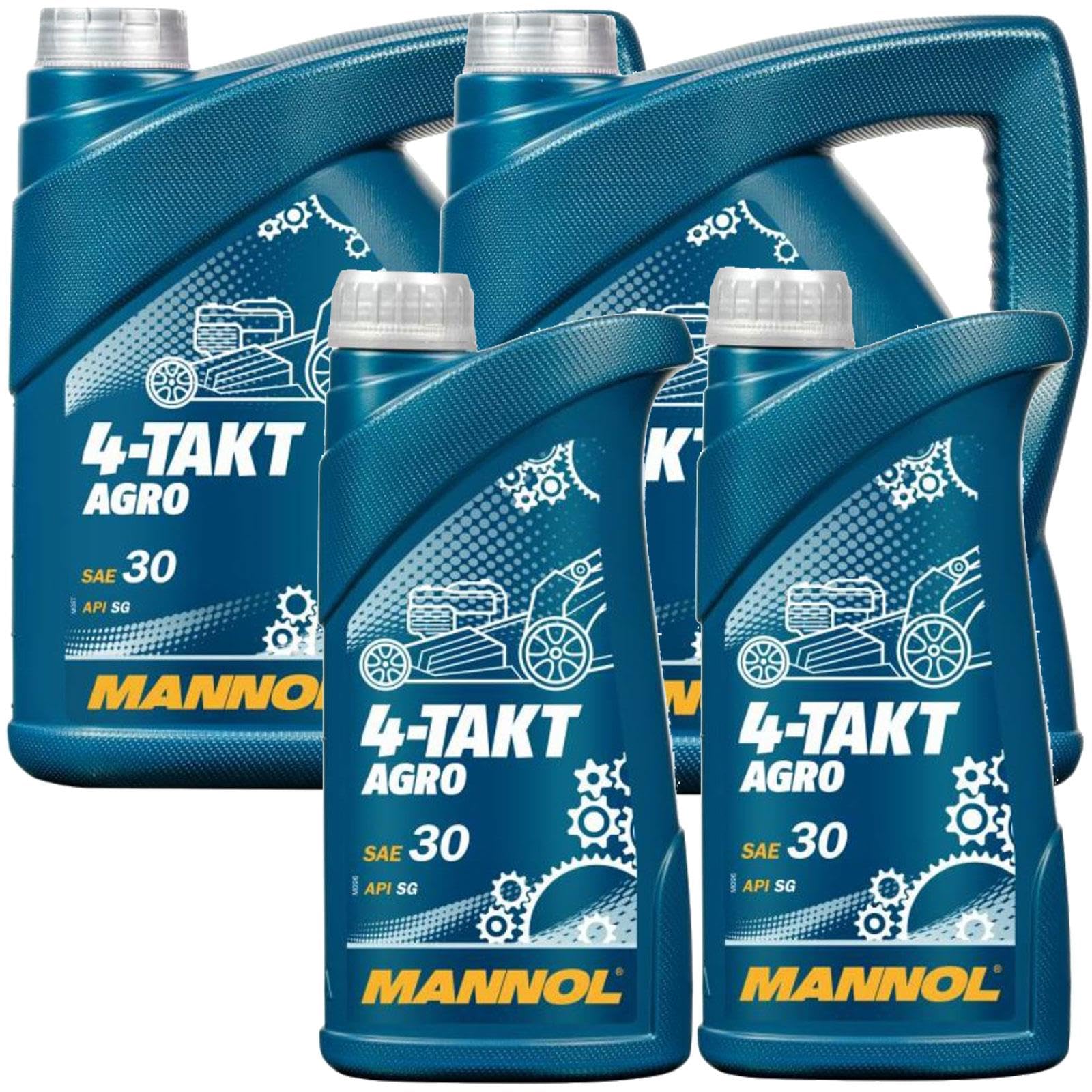 BandelOne enthält 10 Liter Mannol 4-Takt Agro Rasenmäher Traktor Generator Sae 30 Api Sg