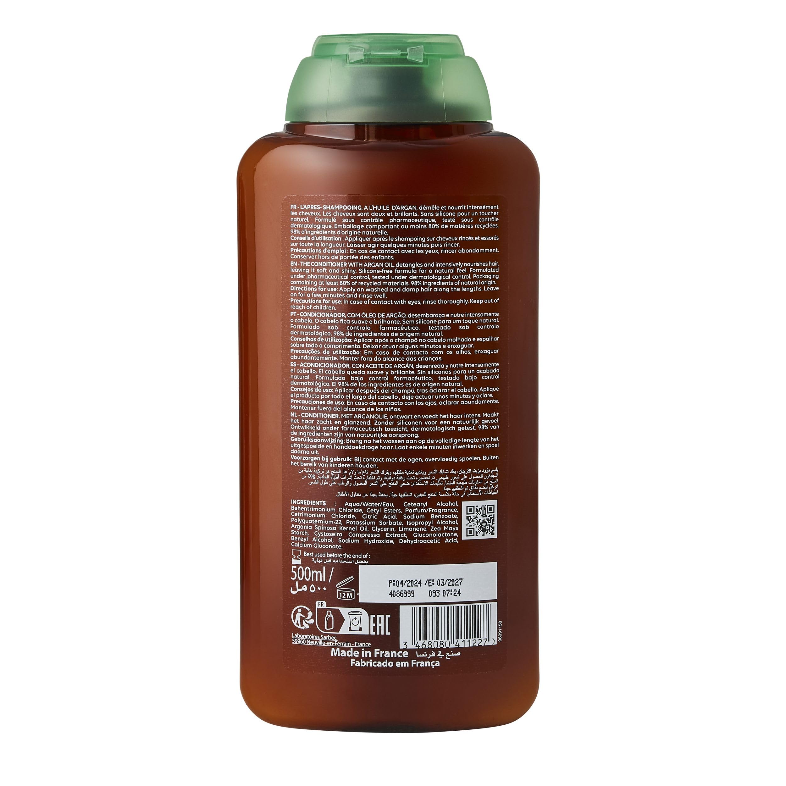 Corine de Farme Après-Shampooing à l’Huile d'Argan 500 ml