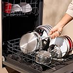 Lagostina Artigiano 12-Piece 3-Ply Ensemble de cuisine en acier inoxydable cladé, ensemble de casseroles et de pots en acier, coffre-fort pour induction, lave-vaisselle et four jusqu'à 400oF / 204oC, Argent