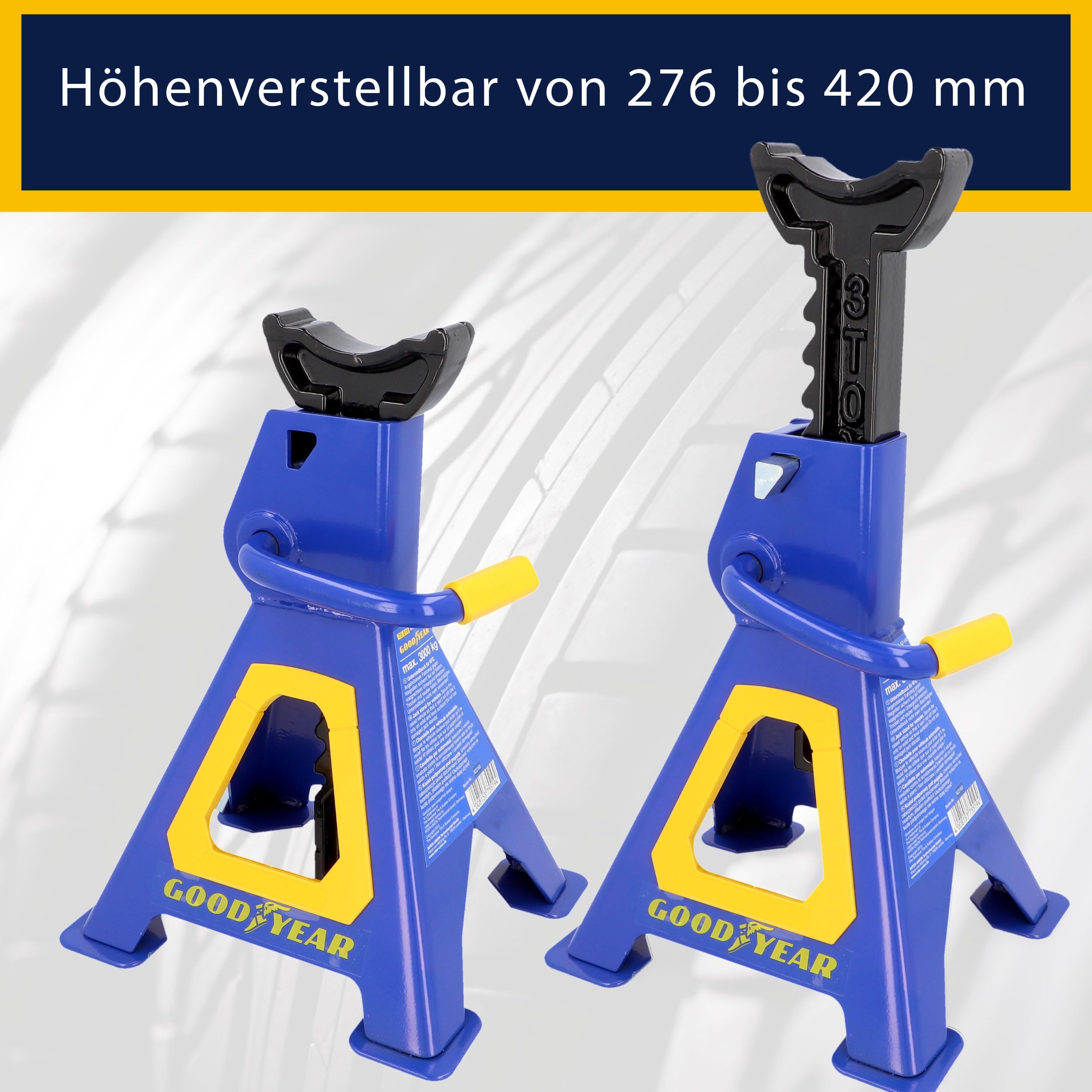Goodyear 75519 Cavalletto di Sostegno 3 Tonnellate