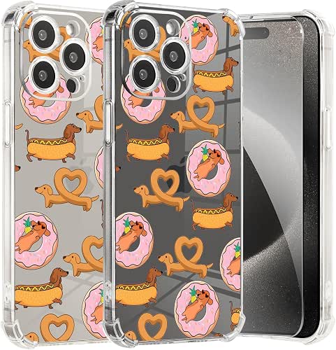 Roemary Puppy Case for iPhone 13 with Dachshunds Design,Love Heart