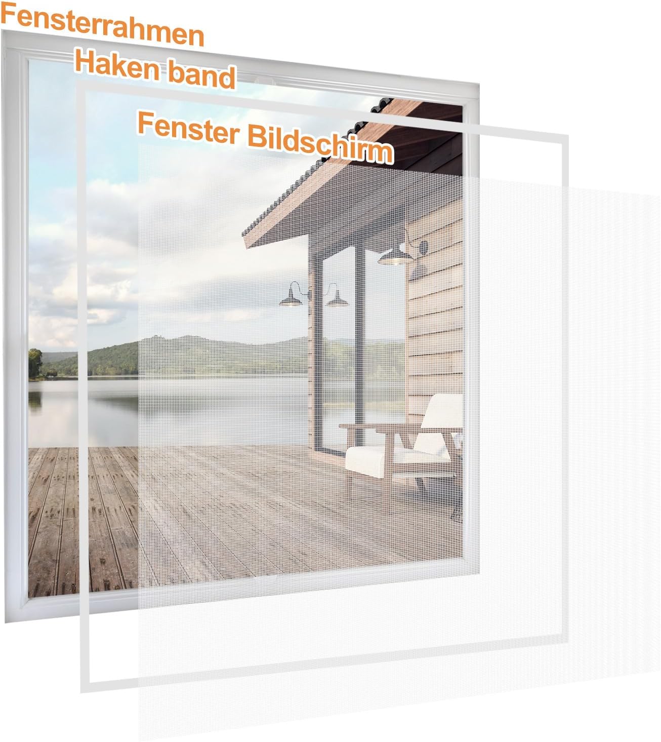 Window Screen Replacement Mesh, 59"W x 99"L, Pet Resistant Premium Screen Screen Door Mesh, Allows Fresh Air in, DIY Repair Kit Includes Tool for Sliding Doors, Windows, Patio