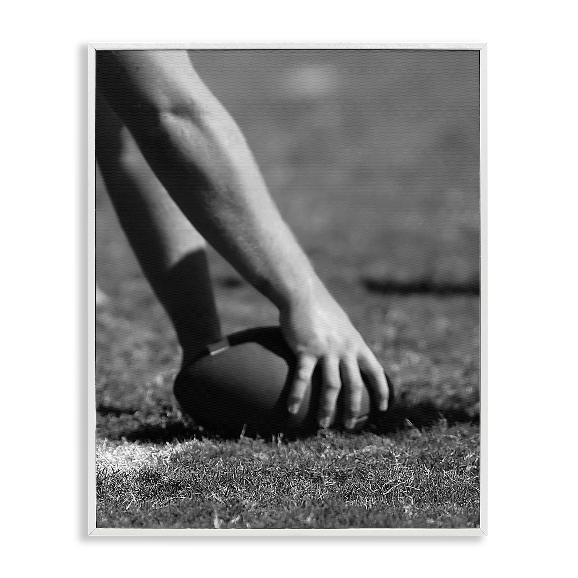 Stupell Industries 'Football Hike in Action', Framed Giclee Art, White, 16 x 20 Inches, Easy to Hang and Sturdy, Made in USA, by Marcus Prime
