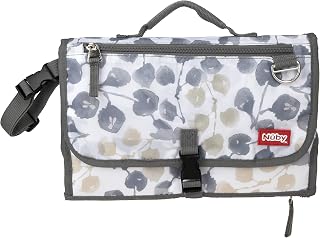 Nuby Portable Baby Changing Pad Station: Wipe-Clean Mat with Built-in Pillow, Floral Print - On-the-Go Diaper Changes